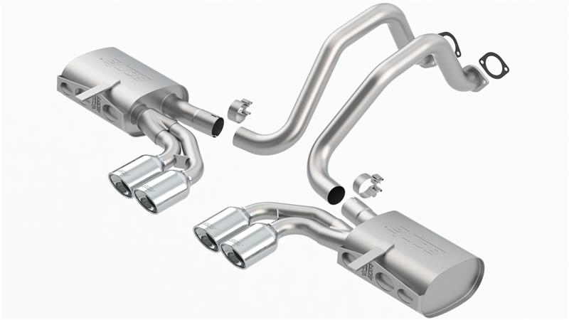Borla 1997-2004 Chevrolet Corvette 5.7L 8cyl Touring SS Cat-Back Exhaust - photo 4