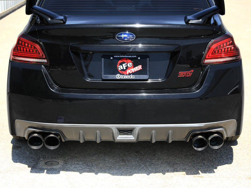 aFe Subaru WRX/STi 2015-2021 H4-2.0/2.5L Takeda 3in to 2-1/2in Stainless Cat-Back Exhaust with Black Tip - photo 6