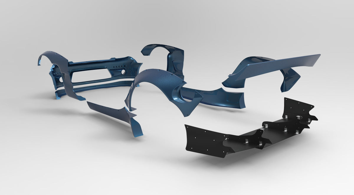 GReddy 1993-1995 Mazda RX-7 Rocket Bunny Full FD3S Wide-Body Aero Kit Ver. 2 (gre17040206) - photo 3