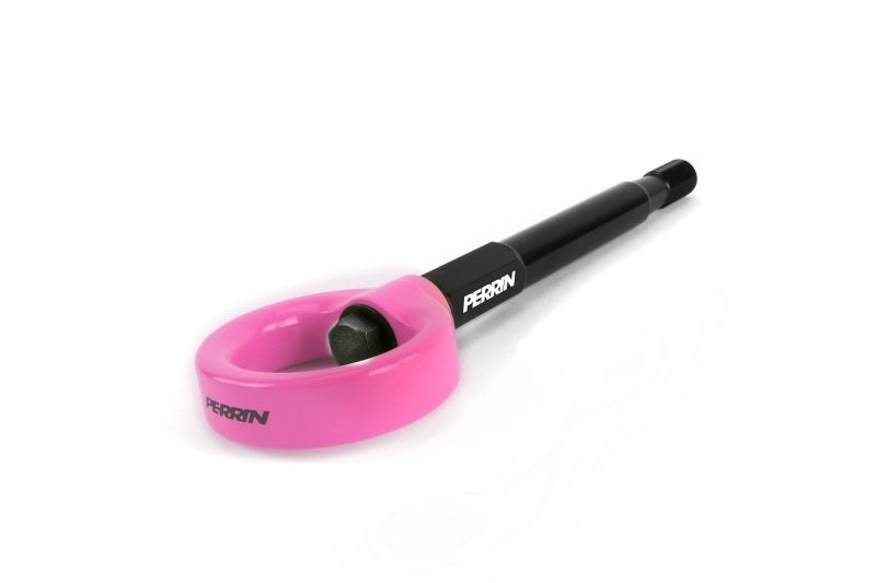 Perrin 08-14 Subaru WRX/STI (Sedan) / 20-25 Outback All Models Tow Hook Kit (Rear) - Hyper Pink (PSP-BDY-251HP)