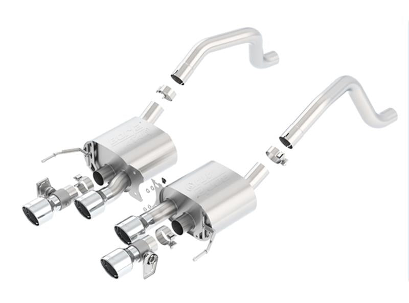 Borla 2015 Chevrolet Corvette C7 ZO6 6.2L without AFM with NPP ATAK Quad RD RL IC Tips Center Rear Exit Exhaust - photo 5