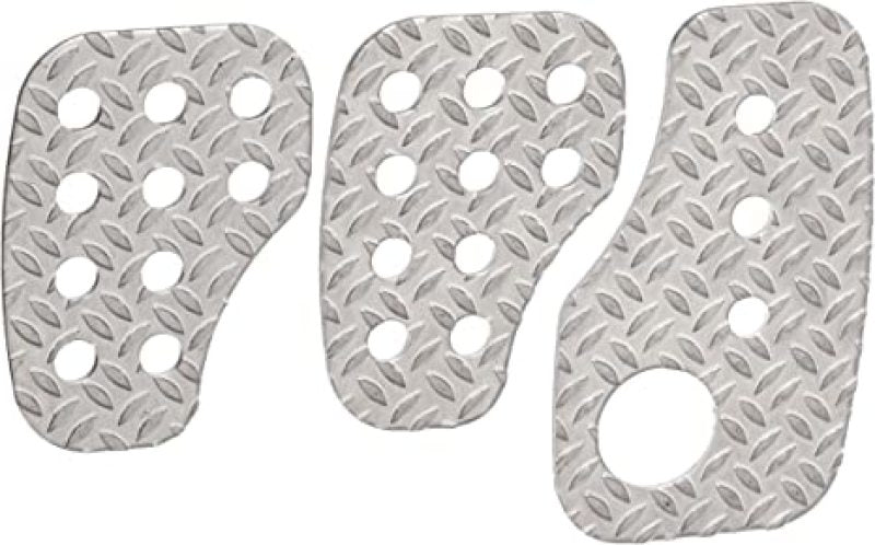 OMP Knurled Sand-Blasted Aluminum Pedals (Set of 3) (OA0-1050)