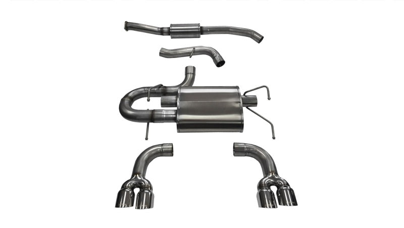 CORSA Performance 2008-2014 Subaru Impreza Hatchback STI 2.5L Turbo Manual Polished Sport Cat-Back Exhaust