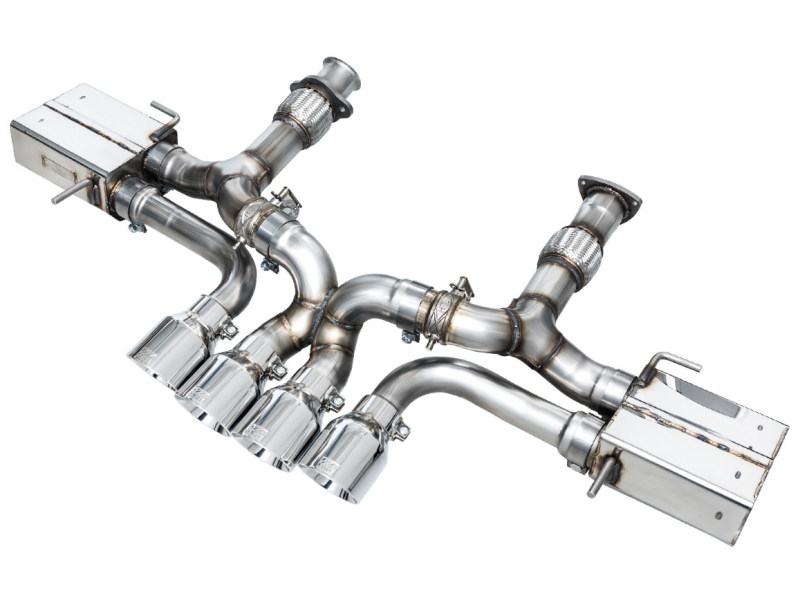 AWE Tuning 2023-2025 Chevrolet C8 Corvette Z06 5.5L SwitchPath Exhaust System - Chrome Silver Tips