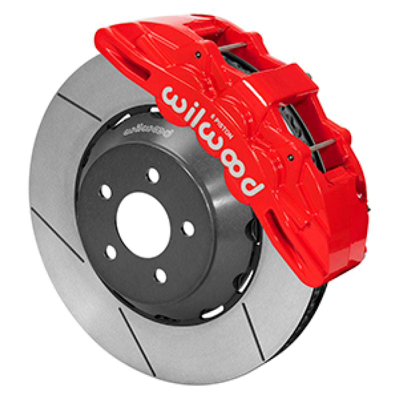 Wilwood 2015-2023 Ford Mustang SX6R Front Big Brake Kit (15in) - Red / Slotted