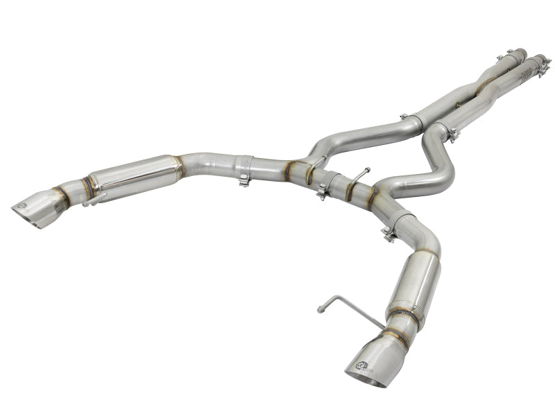 aFe MACH Force-Xp 3in Aggressive Toned Cat-Back Exhausts with Polished Tips 2015-2017 Ford Mustang V6/V8