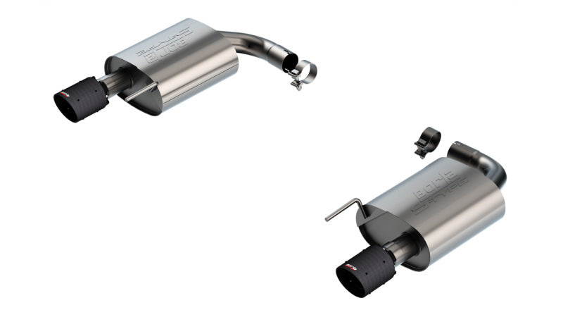 Borla 2024-2025 Ford Mustang Eco Boost 2.3L S-Type Axle-Back Exhaust with Carbon Fiber Tips