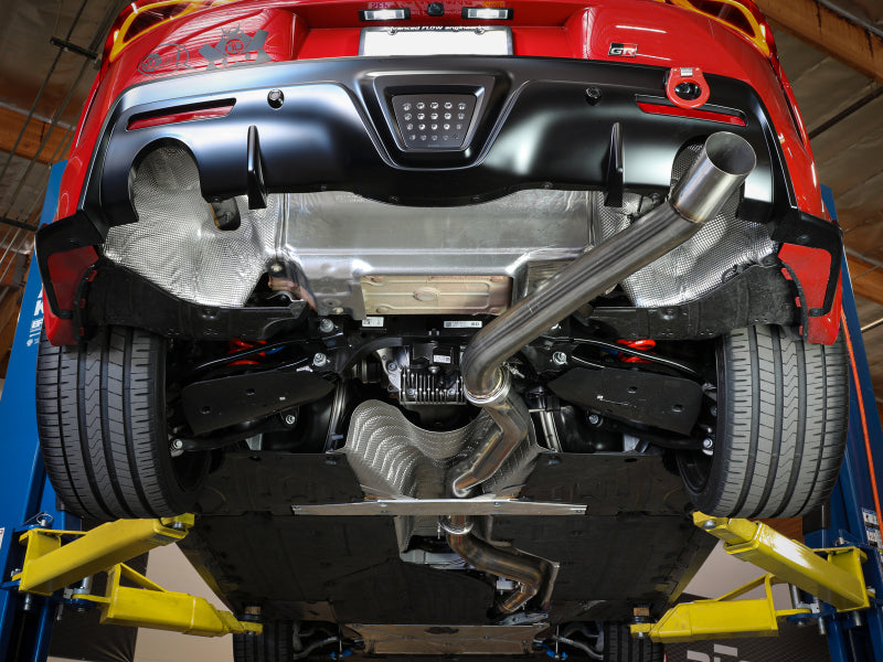 aFe POWER Takeda 2020 Toyota Supra L6-3.0L 3.5in 304 Stainless Steel Cat-Back Exhaust 4in Brushed Finish Tip - photo 4