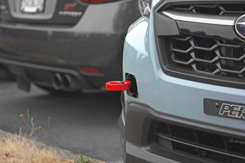 Perrin 22-26 Subaru WRX / 18-23 Crosstrek / 20-25 Outback XT / 17-23 Impreza Tow Hook Kit (Front) - Red (PSP-BDY-237RD) - photo 5