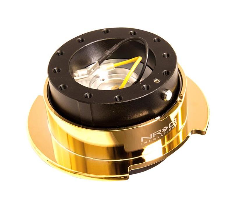 NRG Quick Release Kit Gen 2.5 - Black Body / Chrome Gold Ring (SRK-250BK/CG)