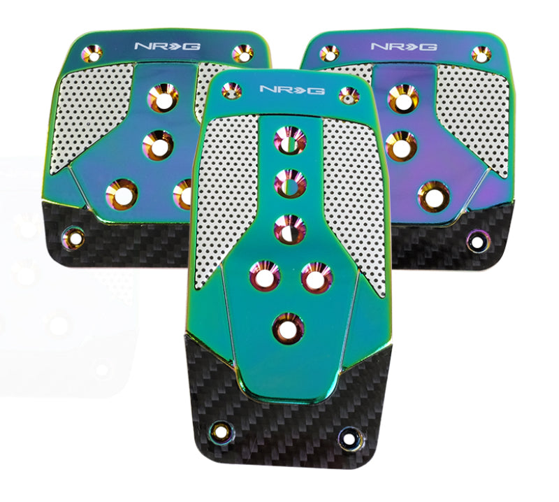 NRG Aluminum Sport Pedal M/T - Neochrome w/ Black Carbon (PDL-400MC) - photo 2