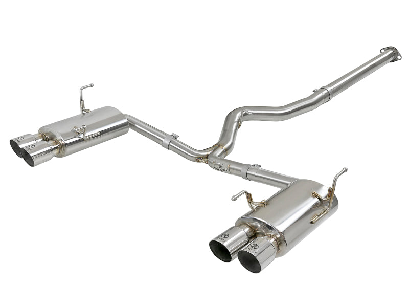 aFe Takeda 3in Stainless Steel Exhaust Cat-Back 2015-2016 Subaru WRX/STI 2.0L/2.5L Polished Tips - photo 2