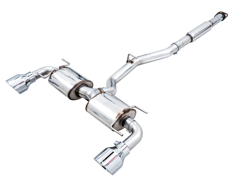 AWE Tuning Subaru BRZ/ Toyota GR86/ Toyota 86 Touring Edition Cat-Back Exhaust - Chrome Silver Tips