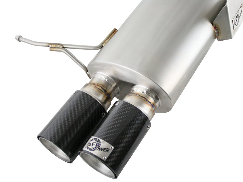 aFe MACH Force-Xp Exhaust Cat-Back 2.5in Dia Carbon Fiber Tips 304 Stainless Steel 2007-2013 BMW M3 (E92/93) V8 4.0L - photo 5