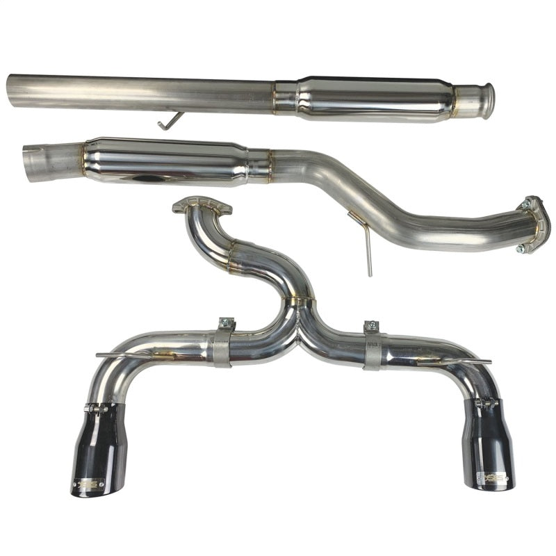 Injen 2016-2018 Ford Focus RS 3in Cat-Back Stainless Steel Exhaust with 4in Black Chrome Tips - photo 6