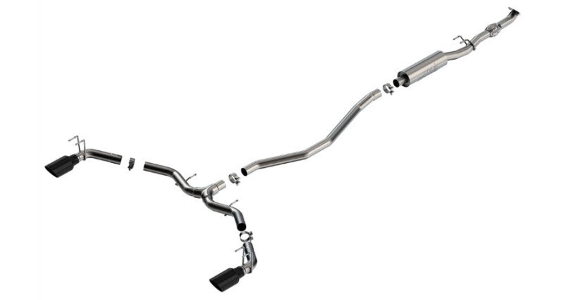 Borla 2023 Integra/22-23 Civic Si 1.5L 4 CYL. MT FWD 4DR 2.50in S-Type Cat-Back Exhaust Black Chrome
