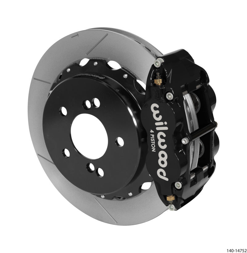 Wilwood 2000-2006 BMW M3 E46 Narrow Superlite 4R Rear Big Brake Kit (12.88in) - Black / Slotted