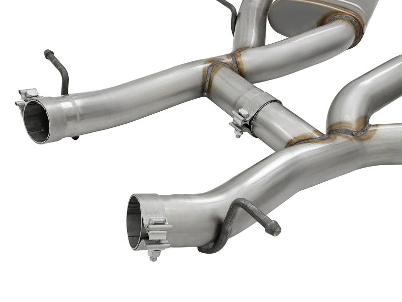 aFe MACH Force-Xp 3in 304 Stainless Steel Axle-Back Exhaust Dual Exhaust (NPP) with Black Tips 2016-2017 Camaro SS V8 - photo 3