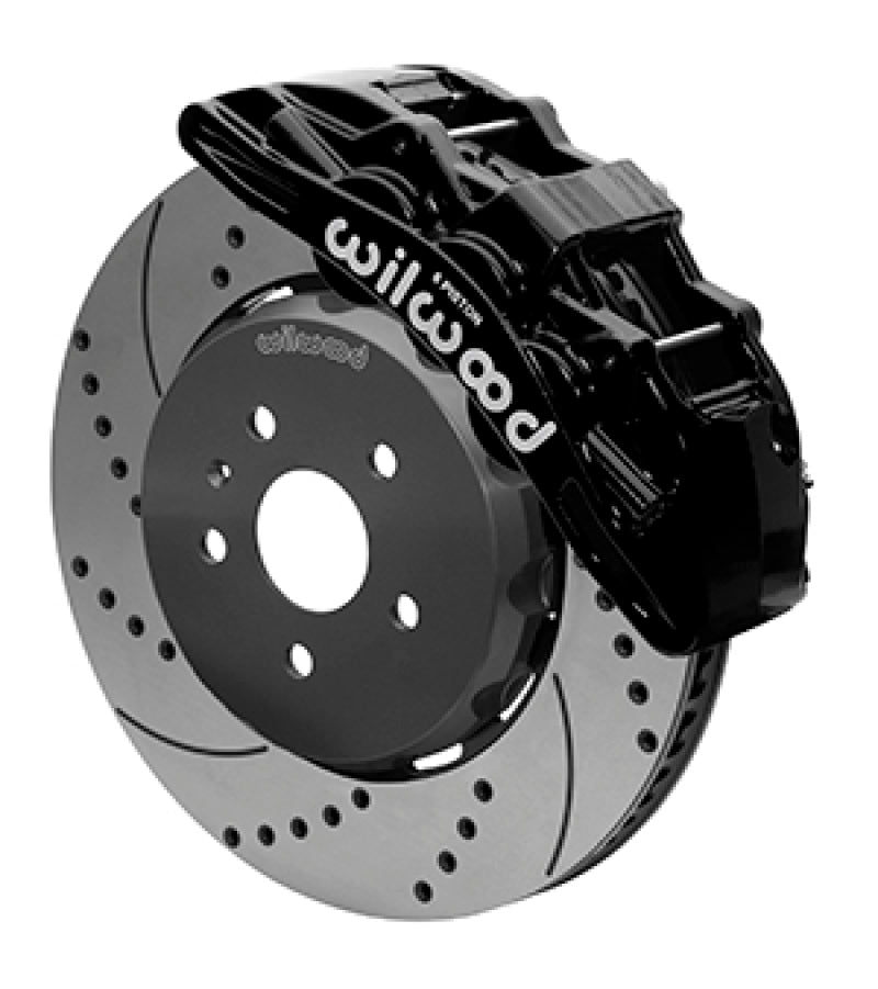 Wilwood 2010-2014 Chevrolet Camaro SS SX6R Front Big Brake Kit (15in) - Black / Drilled & Slotted