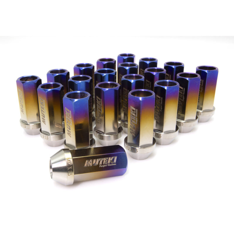 Muteki Open End Lug Nuts - Burned Titanium 14x1.50 (3T887BT)