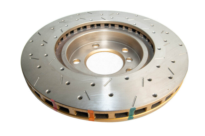 DBA BMW M3 (E36) 4000 Series XS Drilled & Slotted Front Brake Rotor, Gold Hat (DBA4984XS)