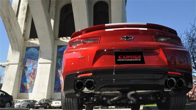 CORSA Performance 2017-2024 Chevrolet Camaro SS 6.2L V8 2.75in Black Sport Axle-Back Exhaust - photo 3