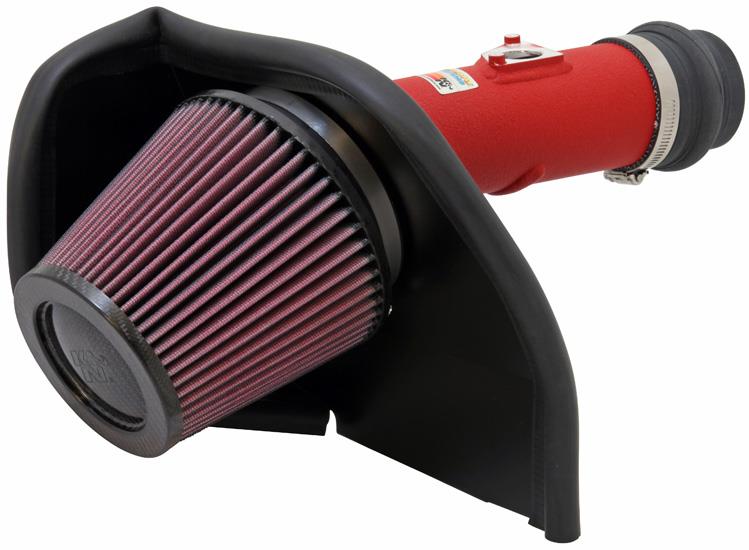 K&N 2008-2011 WRX/STi 2.5L H4 Red Typhoon Short Ram Intake (knn69-8005TWR) - photo 4