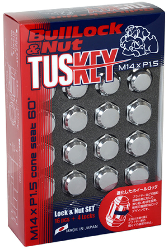 Project Kics 14x1.50 Tuskey Bullock and Nut Set - Chrome (WT0600)