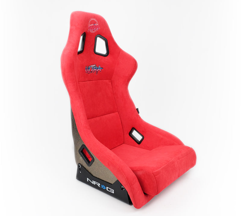 NRG FRP Bucket Seat ULTRA Edition - Large (Red Alcantara/Gold Glitter Back) (FRP-302RD-ULTRA) - photo 2