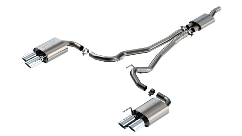 Borla 2024 Ford Mustang Ecoboost 2.3L Cat-Back Exhaust System S-Type with Quad Tip - Non-Active