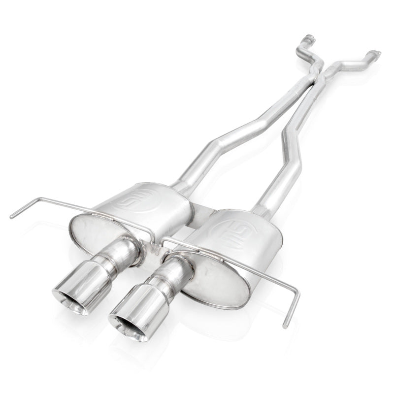Stainless Works 2009-2015 Cadillac CTS-V Coupe 3in Cat-Back System X-Pipe Chambered Mufflers 4in Tips