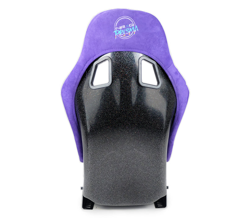 NRG FRP Bucket Seat PRISMA Edition w/ Pearlized Back Purple Alcantara