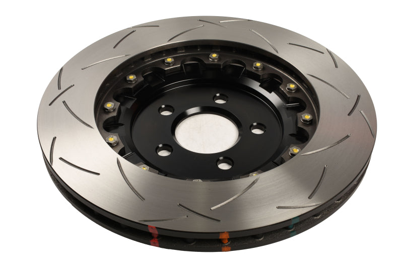 DBA Ford Mustang (S650) 5000 Series T3 Slotted 2-Piece Rear Brake Rotor, Black Hat (DBA53849BLKS)