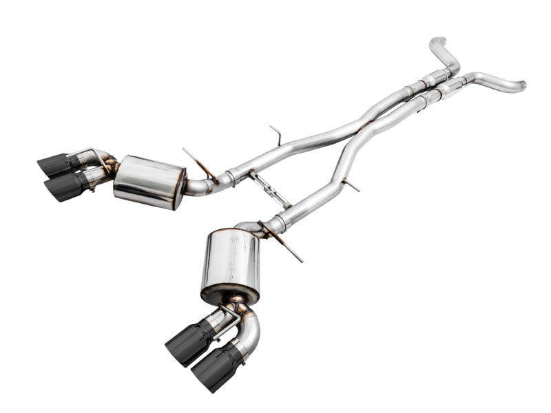 AWE Tuning 2016-2019 Chevrolet Camaro SS Res Cat-Back Exhaust - Touring Edition (Quad Diamond Black Tips)