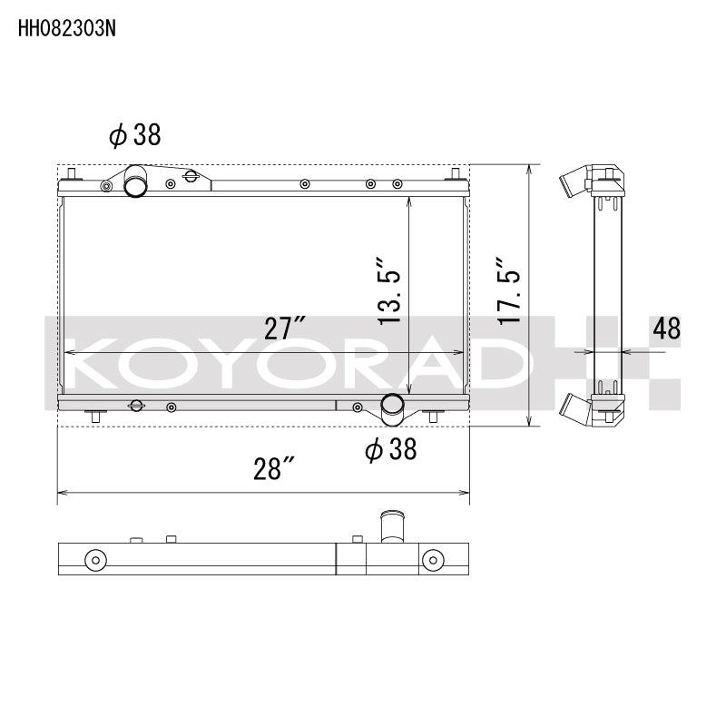 Koyo 1991-2005 Acura NSX Competition Spec Radiator