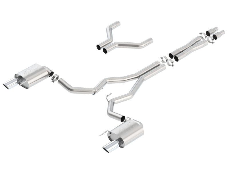 Borla Atak Cat-Back 2015-2017 Ford Mustang GT 5.0L V8 MT/AT 3in pipe 4in tip