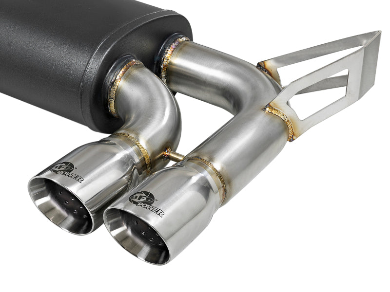aFe MACH Force-Xp 2.5in 304 Stainless Steel Cat-Back Exhaust with Polished Tips 2001-2006 BMW M3 - photo 3