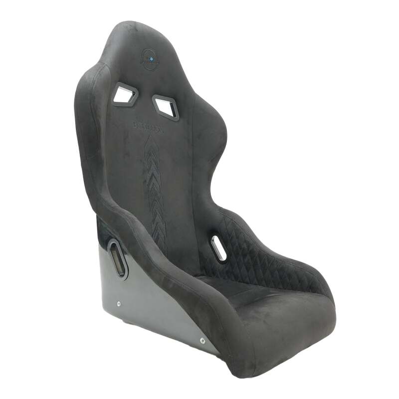 NRG FRP Bucket Seat - Echelon Light Weight - Black Stitching w/ NRG Arrow Embroidery - Large (FRP-350ECH-BK)