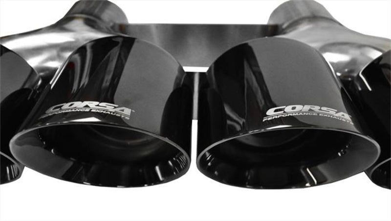 CORSA Performance 2014-2020 Chevrolet Corvette 6.2L V8 Quad 45in Polished Black Pro-Series Tip Kit - photo 2