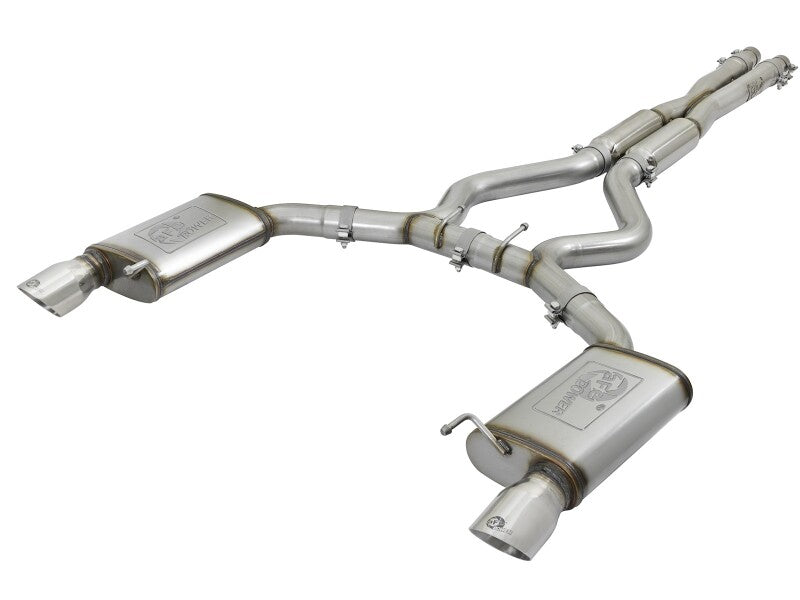 aFe MACH Force-Xp 3in Sport Tone Cat-Back Exhausts with Polished Tips 2015-2017 Ford Mustang V6/V8