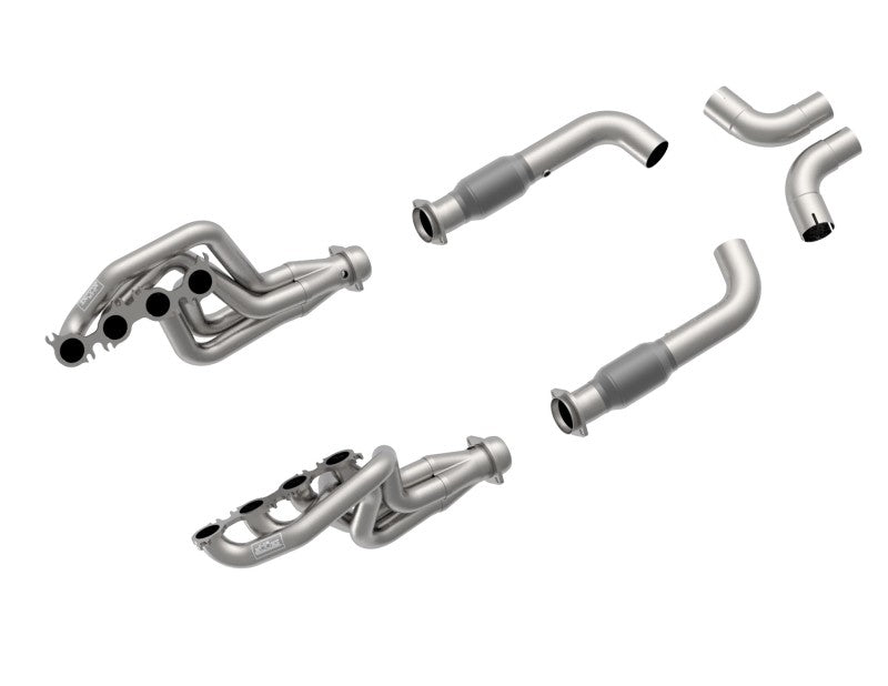 Kooks Headers 2020 Mustang GT500 5.2L 2in x 3in Stainless Steel Headers with GREEN Catted Connection Pipe - photo 2