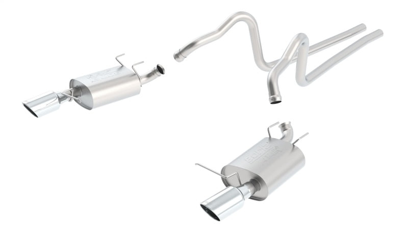 Borla 2011-2012 Ford Mustang 3.7L AT/MT RWD 2dr ATAK SS Cat-Back Exhaust - photo 2