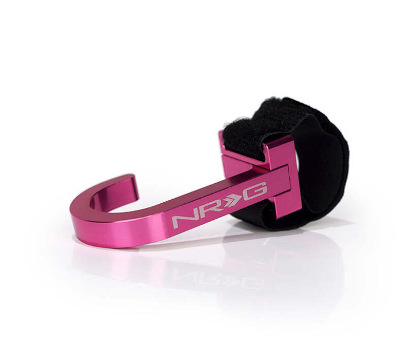 NRG Steering Wheel Hook CNC Aluminum w/ Laser Logo - Pink (STR-100PK) - photo 3