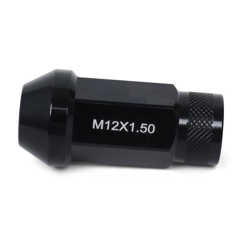 BLOX Racing Street Series Forged Lug Nuts - Black - 12x1.50 - Set of 20 - New Design (BXAC-00104-SSBK)