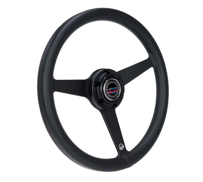 NRG Aluminum Steering Wheel 330mm - Heritage Solid Spoke - Ergonomic Grip - Anadized Black (RST-071-BK) - photo 2