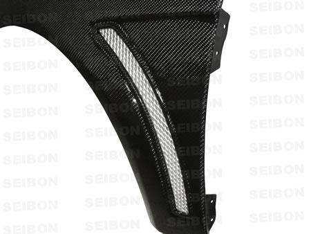 Seibon 2008-2012 Mitsubishi Evo X 10mm Wider Carbon Fiber Fenders - photo 2