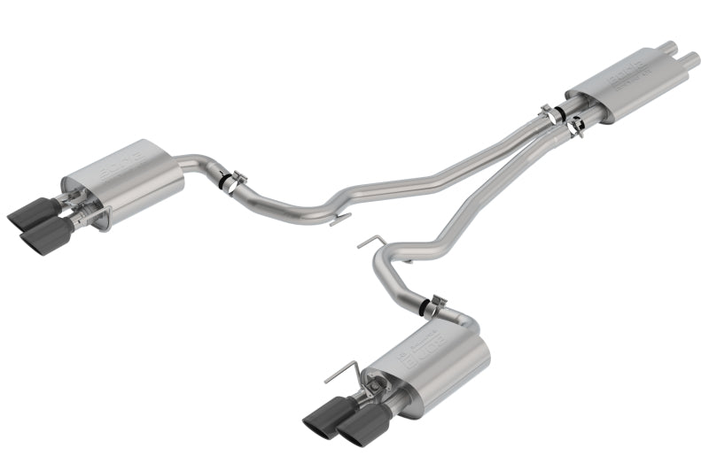 Borla 2018-2020 Ford Mustang GT 5.0L AT/MT ECE Cat-Back Exhaust with Active Valve (Fits Convertible)