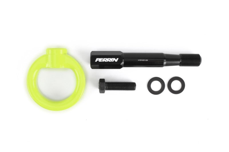 Perrin 15-17 Subaru WRX & STI / 13-17 Crosstrek / 12-16 Impreza Tow Hook Kit (Front) - Neon Yellow (PSP-BDY-232NY) - photo 4