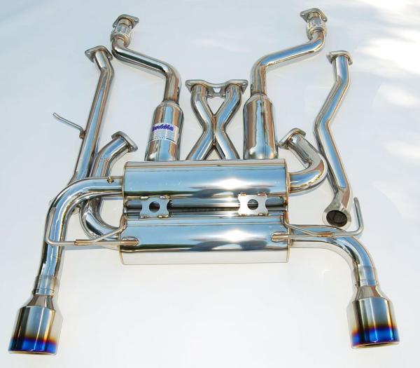 Invidia 2007+ Infiniti G37 Coupe Gemini Single Layer Titanium Tip Cat-Back Exhaust
