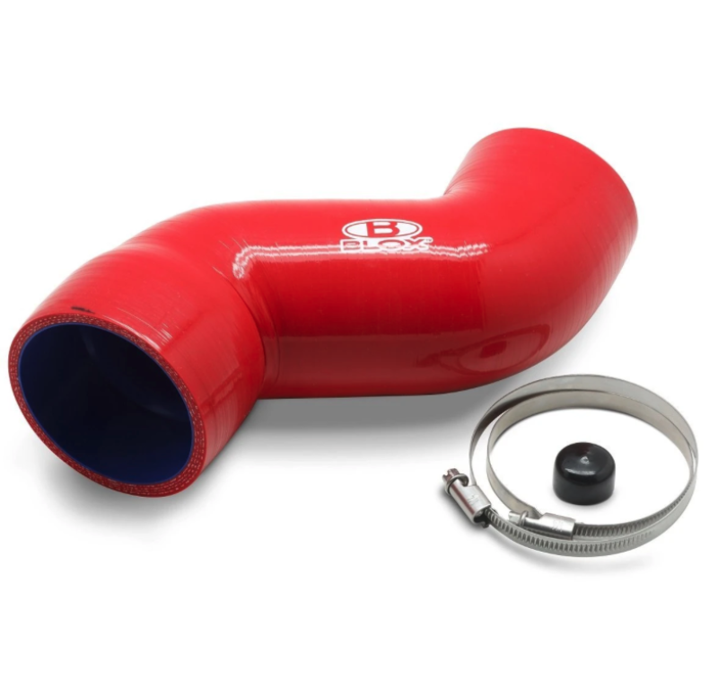 BLOX Racing 2008-2014 WRX / 2008-2020 STi Air Box Intake Hose - Red (bloBXFL-50210-RD)